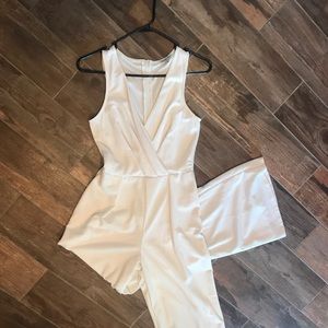 Charlotte Russe White Jump Suit